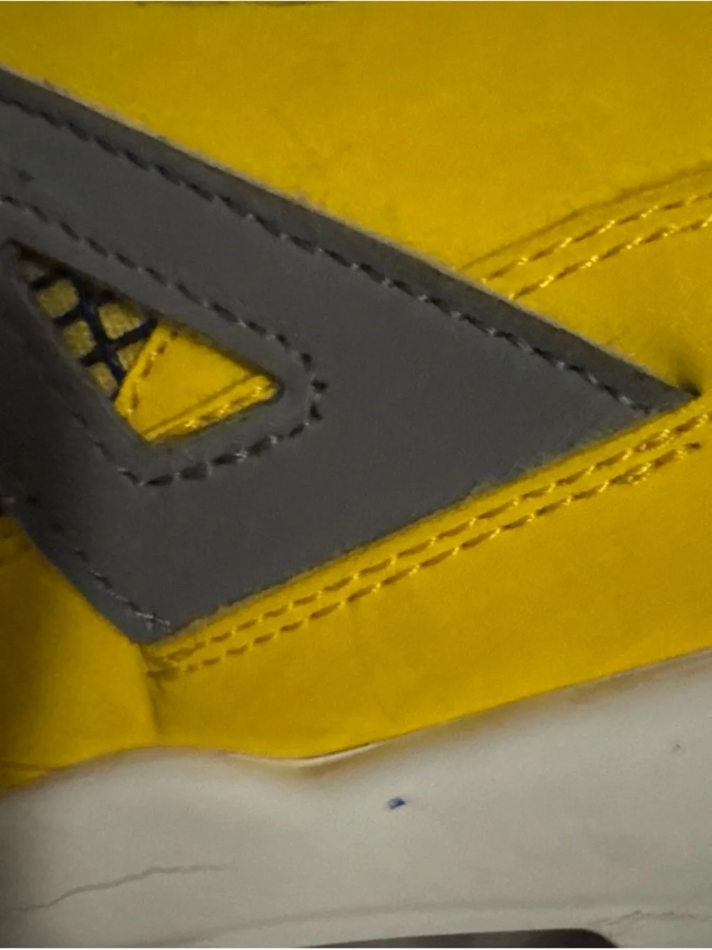 Jordan Yellow and Gray Retro Sneakers